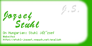 jozsef stuhl business card